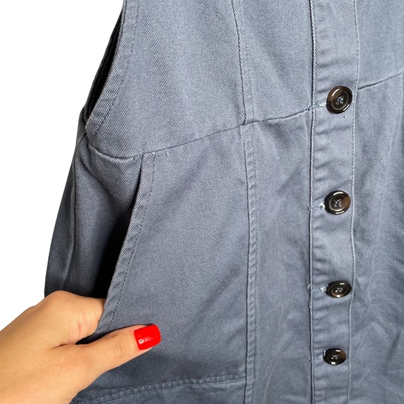 HER NAME SAYS GRACE Blue Overall Dress Medium - Picture 2 of 4